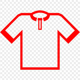 HD Football T-shirt Red Icon Transparent Background