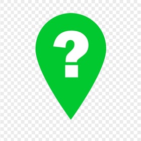 PNG Green Location Question Mark Icon