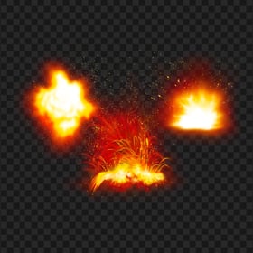 Fire Explosions Sparks HD PNG