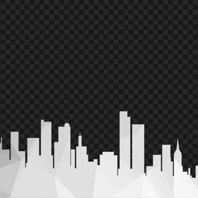 HD PNG Building City White Silhouette