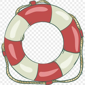 HD Cartoon Clipart Swimming Lifebuoy Life Saver Ring PNG