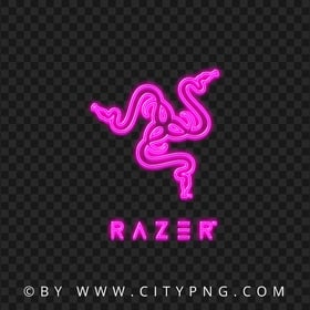 Razer Pink Neon Logo HD PNG