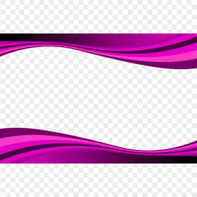 Abstract Curved Lines Borders Purple Frame HD PNG