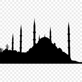 Islamic Black Silhouette Masjid Mosque Shape