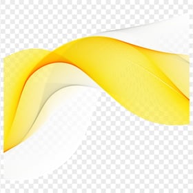 Yellow & White Lines Abstract Transparent PNG