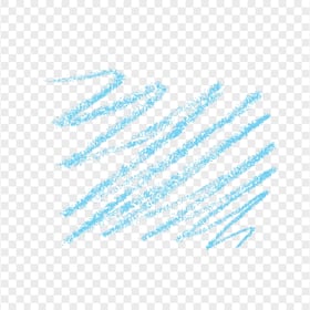 Blue Chalk Zig Zag Line PNG