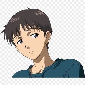 HD Ikari Shinji Manga Anime Character PNG