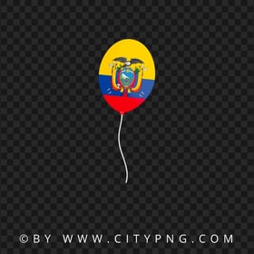 Ecuador Flag Balloon Image PNG