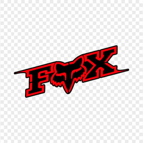 Fox Racing Red And Black Logo PNG