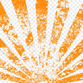 HD Orange Grunge Rays Transparent Background