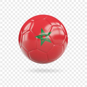 Football Soccer Ball Morocco Flag HD PNG