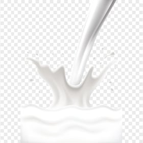 HD Yogurt Milk Splash Transparent PNG