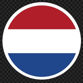 Circle Round Netherlands Flag Icon