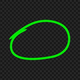 Marker Sketch Green Circle Image PNG