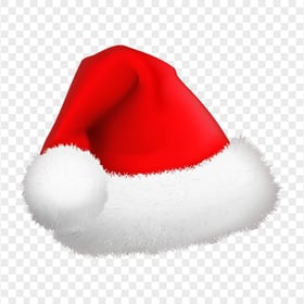 HD Christmas Santa Claus Hat Realistic Vector Illustration PNG