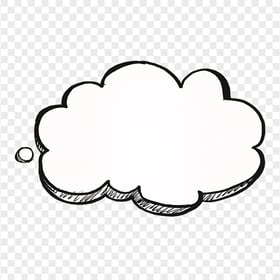 HD Cartoon Drawing Thinking Comic Cloud PNG