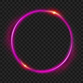 Purple Light Stroke Circle Transparent Background