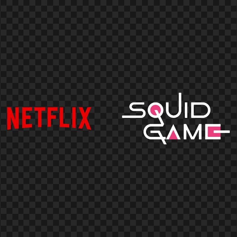 HD Squid Game Movie And Netflix Logos PNG