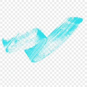 Transparent HD Blue Brush Stroke Grunge Curved Line