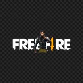 HD Free Fire Jai Character With FF Logo PNG