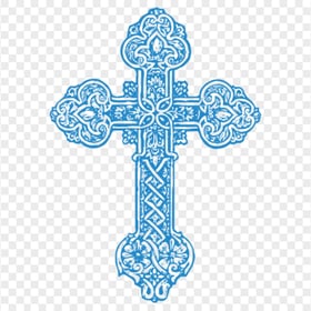Blue Christian Cross Celtic Christianity Symbol