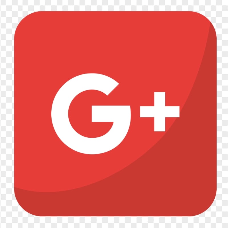 Flat Square Vector Illustrator Style G Plus Icon | Citypng