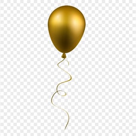 Download Golden Yellow Balloon Fly Up PNG
