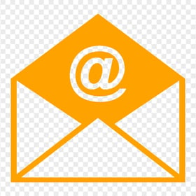E-mail Mail Letter Orange Logo Icon FREE PNG
