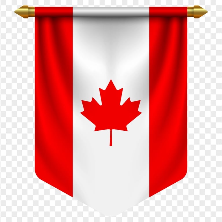 HD Pennant With Canada Flag PNG