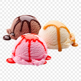Ice Cream Scoops Frozen Dessert HD PNG