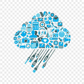 Big Data Computing Storage Cloud Illustration HD PNG