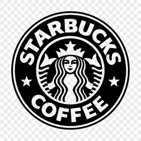 HD Starbucks Black Circle Woman Logo PNG
