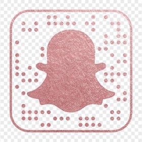HD Snapchat Rose Pink Gold Glitter App Code Logo Icon PNG Image