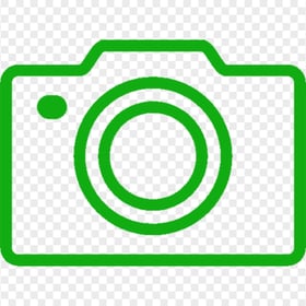 HD Camera Green Icon Transparent PNG