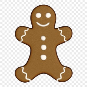 Cartoon Clipart Gingerbread Man Cookie Biscuit PNG