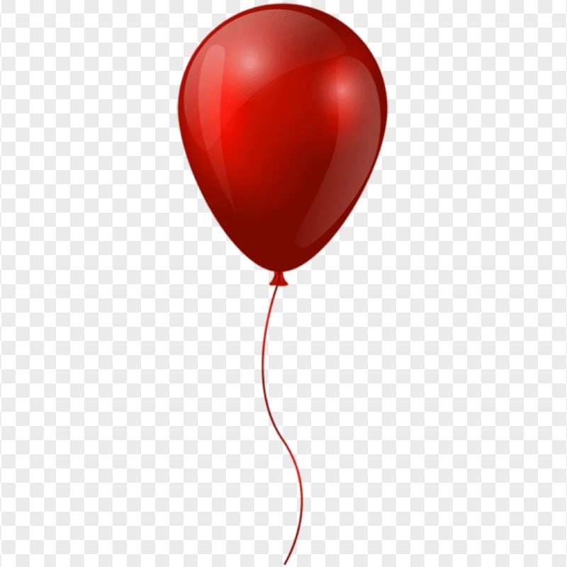 HD Red Simple Balloon Fly PNG
