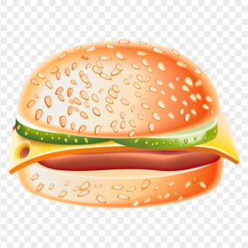 Illustration Food Cheeseburger Sandwich HD PNG