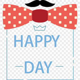 HD Happy Father's Day Mustache VectorDesign PNG