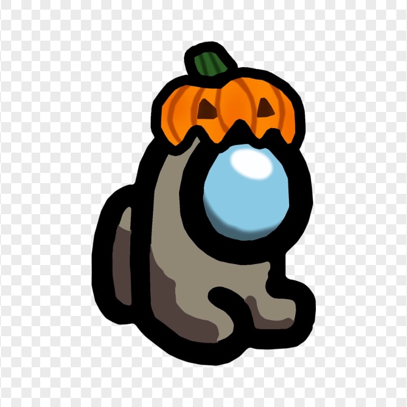 HD Tan Among Us Mini Crewmate Baby Pumpkin Hat PNG