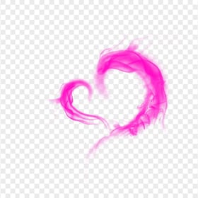 HD Pink Heart Smoke Cloud Love Valentine PNG
