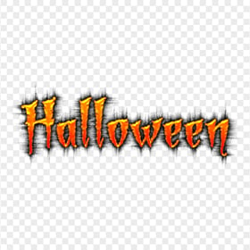 PNG Spooky Halloween Typography Text Logo