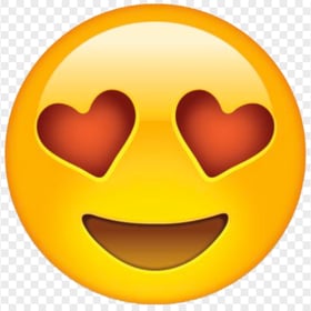 Red Eyes Hearts Love Emoji Face Romantic