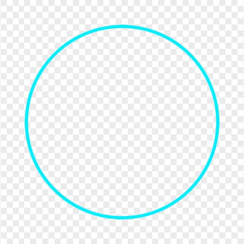 HD Outline Blue Circle Transparent Background