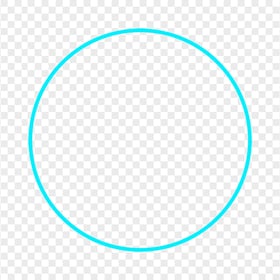 HD Outline Blue Circle Transparent Background