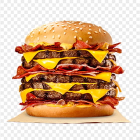 Burger With Bacon Cheese Junk Food