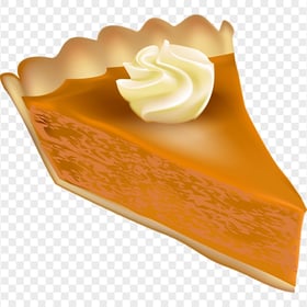 One Piece Of Pumpkin Pie Tart Illustration