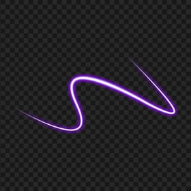 Purple Glowing Neon Wavy Line PNG
