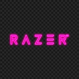 PNG Pink Razer Glowing Neon Logo