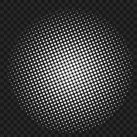HD White Halftone Circle Dots PNG