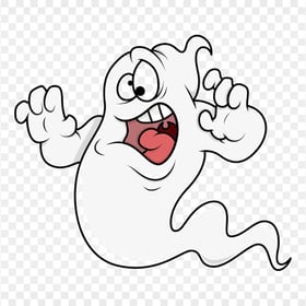 Cartoon Halloween Ghost Image PNG